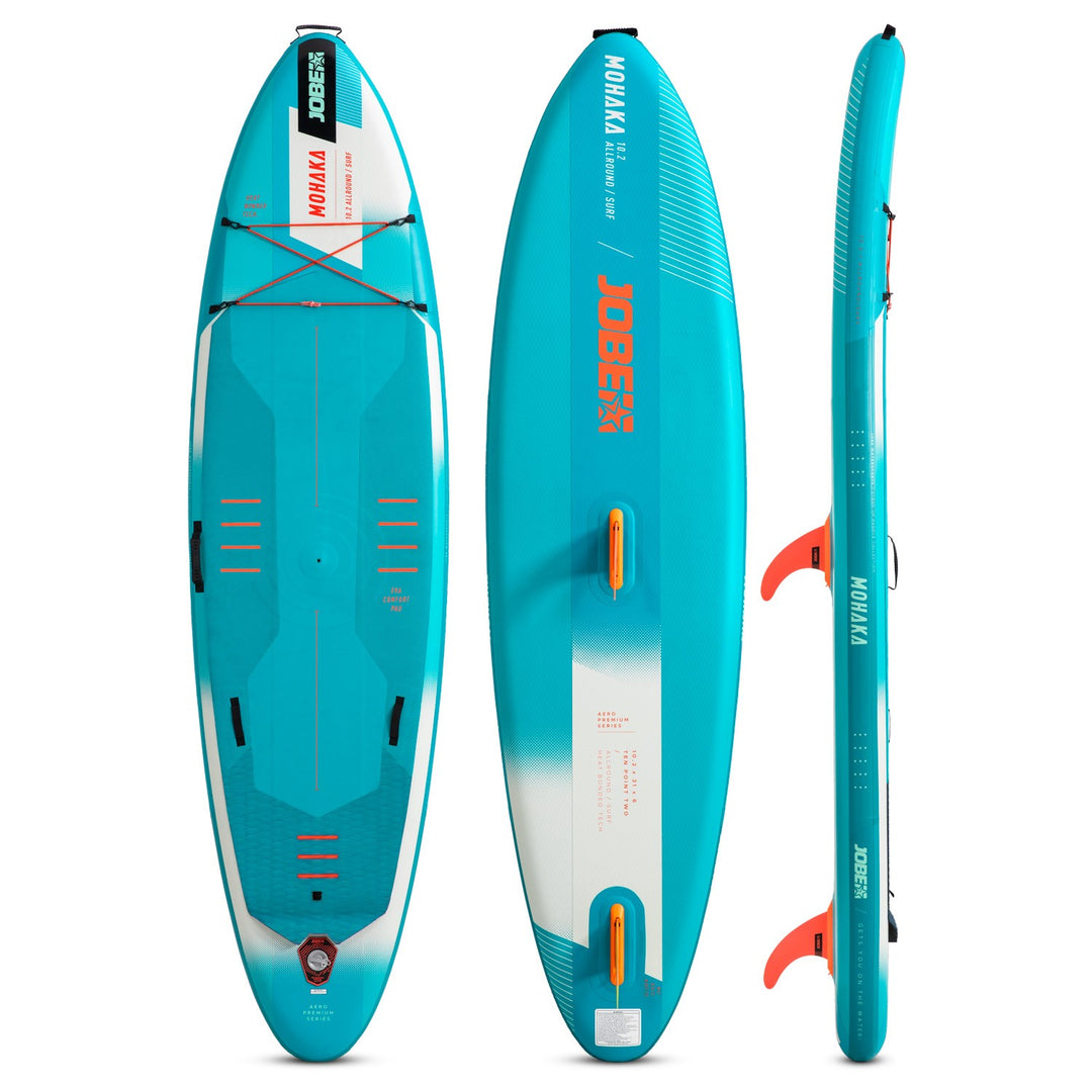 Jobe Mohaka 10 Fuß 2 Zoll aufblasbares Paddleboard-Paket
