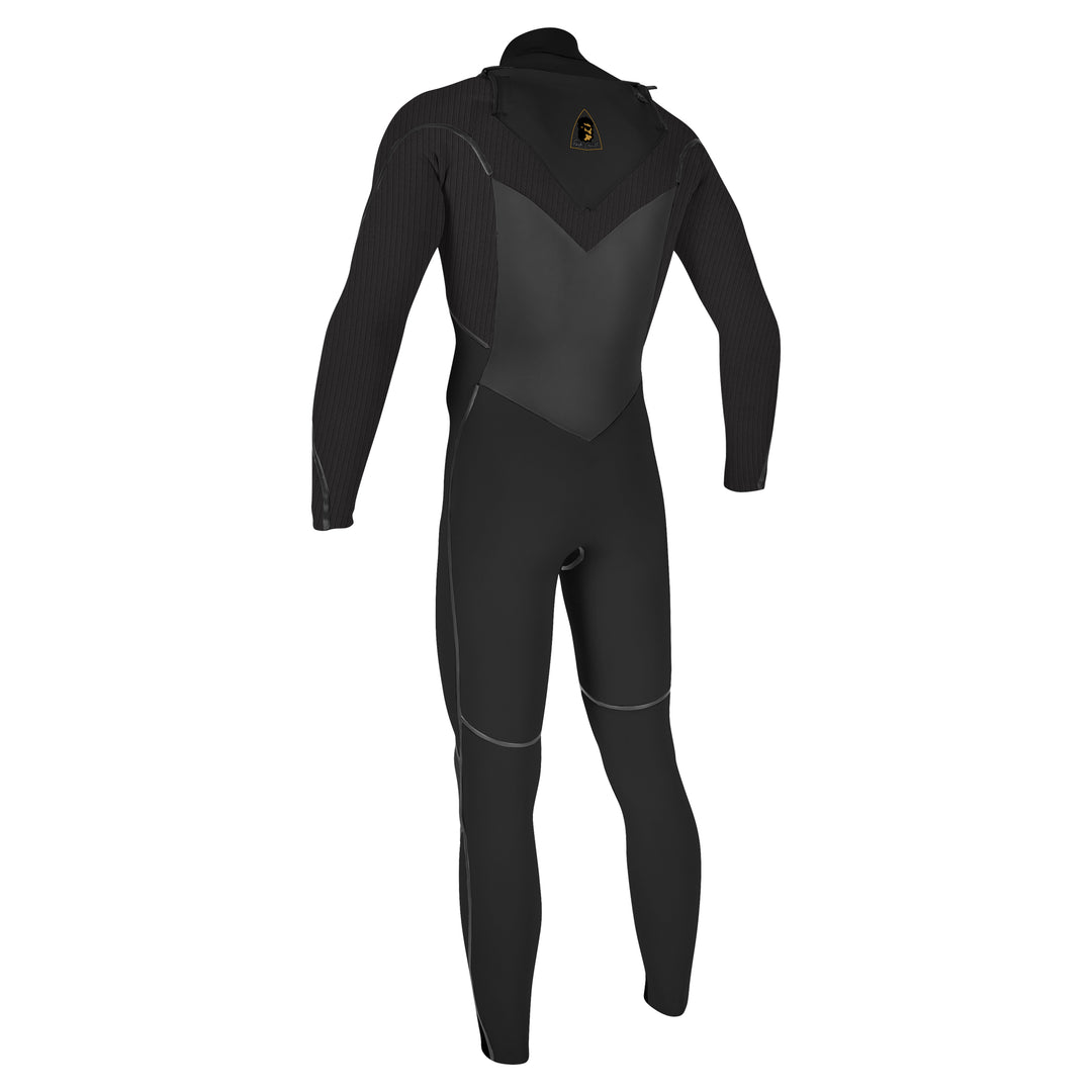 Black wetsuit on a white background