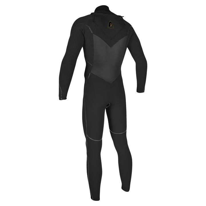 Black wetsuit on a white background