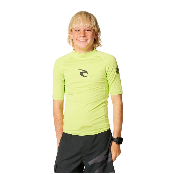 Rip Curl Waves Short Sleeve Kids Rash Vest