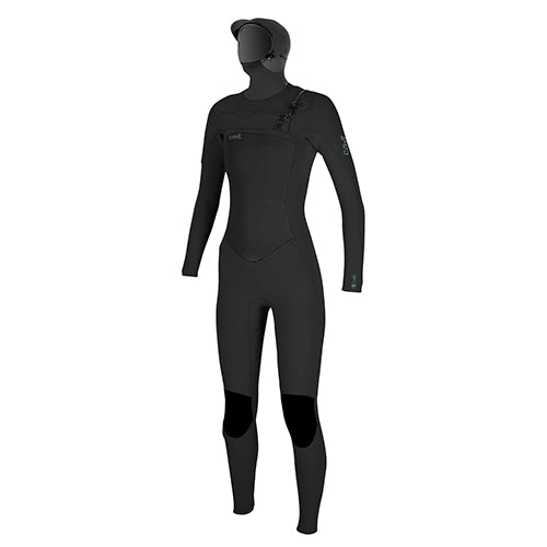 O'Neill Womens Epic 6/5/4 Neoprenanzug mit Brustreißverschluss und Kapuze