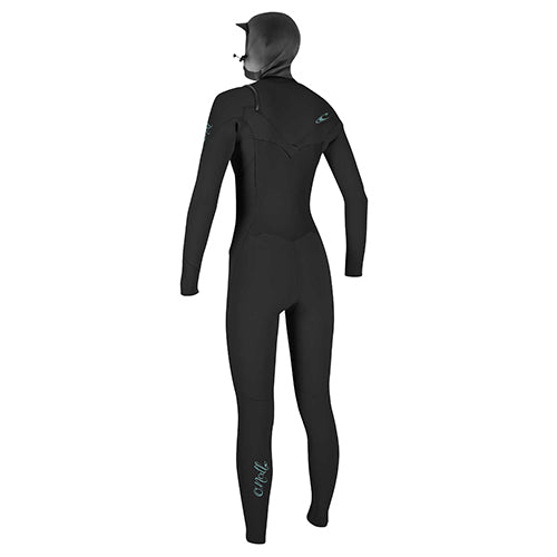 O'Neill Womens Epic 6/5/4 Neoprenanzug mit Brustreißverschluss und Kapuze