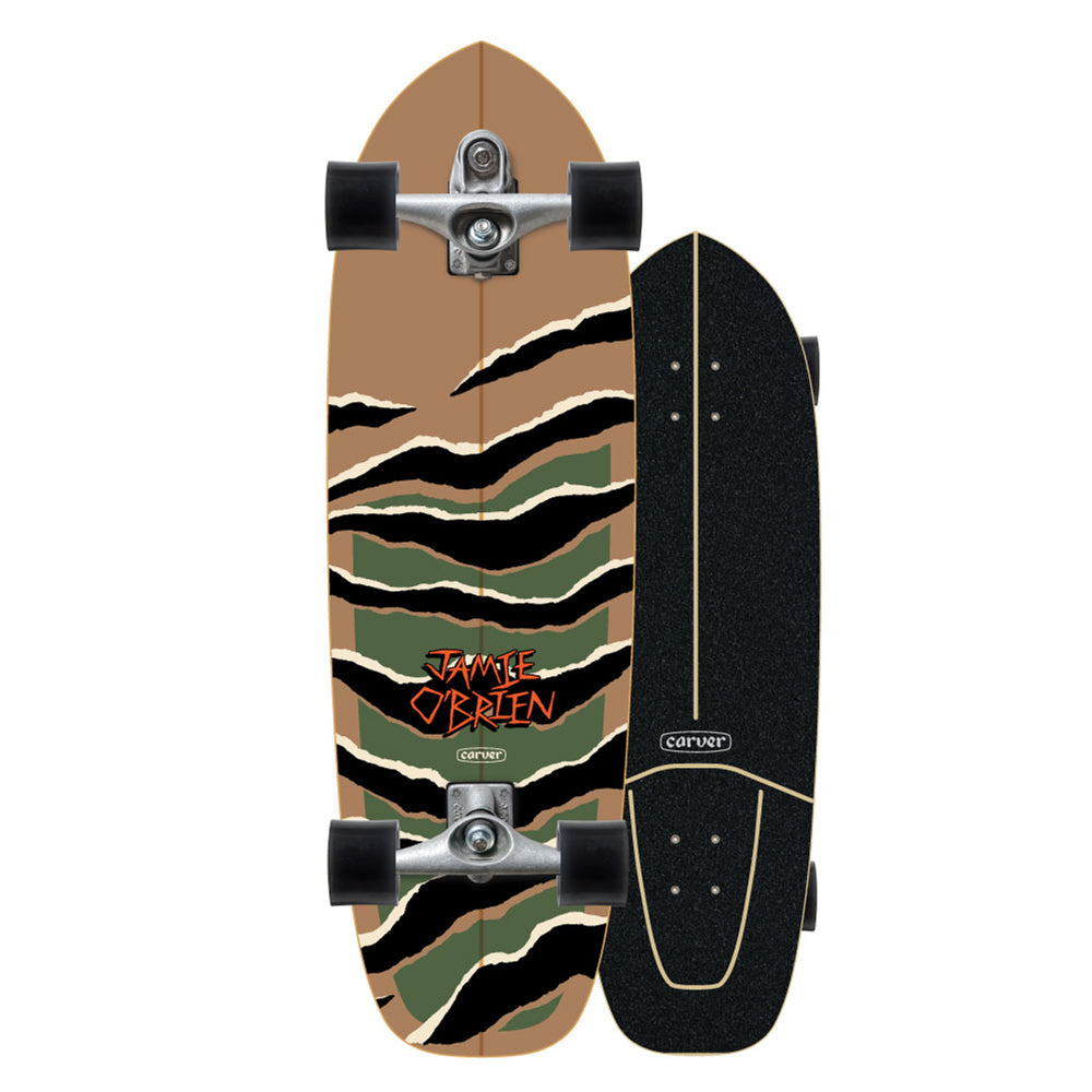 Studio Photo of Carver 33.5in JOB Camo Tiger Surfskate with C7 Trucks