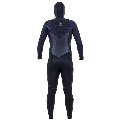 2020 O'Neill Mens Mutant Legend 5/4 Chest Zip Wetsuit with detachable hood - view of the back