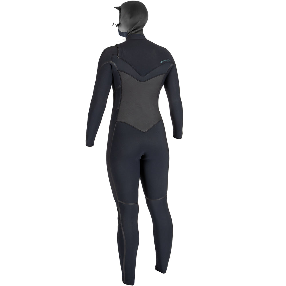 Black O'Neill Psycho Tech 6/4+mm Technobutter 4 Womens Hooded Wetsuit 